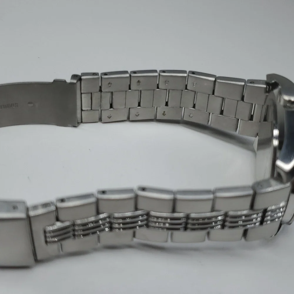 Fossil Watch ES2256 Chronograph Black Face Silver Stainless Steel Watch